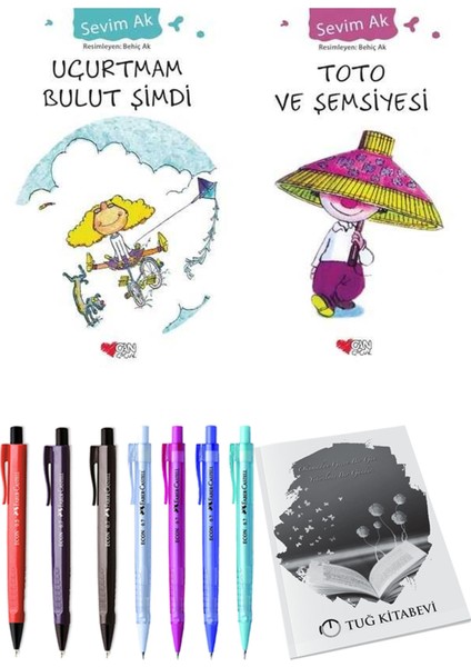 Toto ve Şemsiyesi ve Uçurtmam Bulut Şimdi 2'li Set + Hediyeli