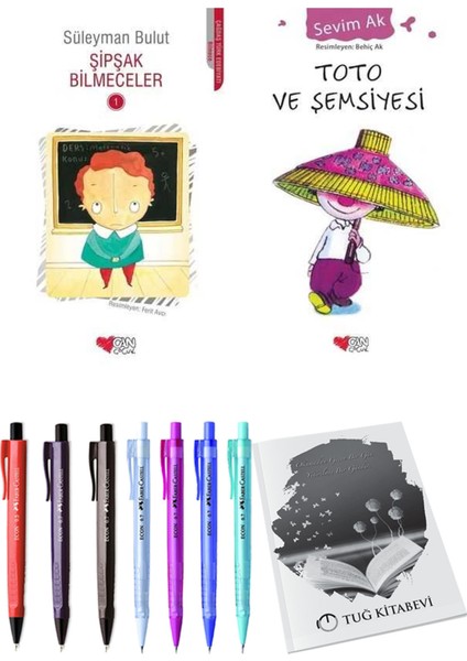 Toto ve Şemsiyesi ve Şipşak Bilmeceler 1 2'li Set + Hediyeli