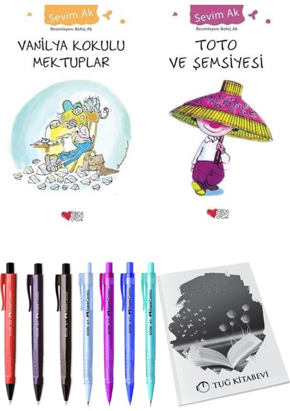 Toto ve Şemsiyesi ve Vanilya Kokulu Mektuplar 2'li Set + Hediyeli