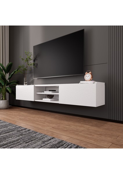 Tv Ünitesi Beyaz Kapaklı Minifi x li LD-2000-BF modelleri