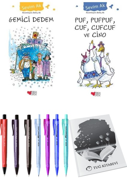 Puf, Pufpuf, Cuf, Cufcuf ve Cino ve Gemici Dedem 2'li Set + Hediyeli