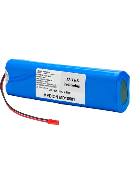 Medion MD18501 ( Kapasite) 2600MAH Robot Süpürge Bataryası