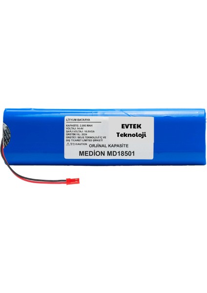 Medion MD18501 ( Kapasite) 2600MAH Robot Süpürge Bataryası