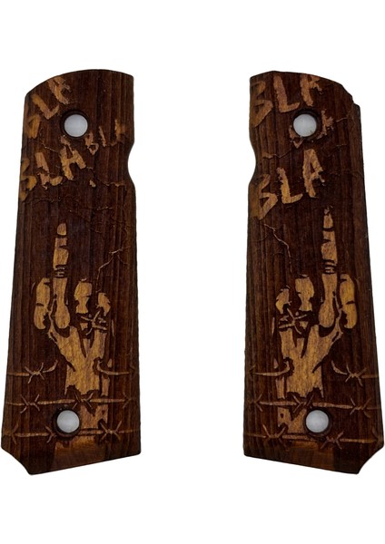 Silah Kabzası - Colt 1911, Girsan Mc 1911 ile Uyumlu - Tütün Renk - CLT1911TN009