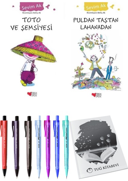 Puldan Taştan Lahanadan ve Toto ve Şemsiyesi 2'li Set + Hediyeli
