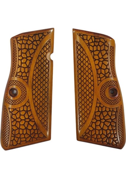 Silah Kabzası - Zig 14, Browning Hp, High Power 14, Dik Kasa, Browning Halkalı (Halka Için Kesim Yaptırmak Için Mesaj Atın), Halkasız ile Uyumlu - Sarı Renk - BRWHPSR017