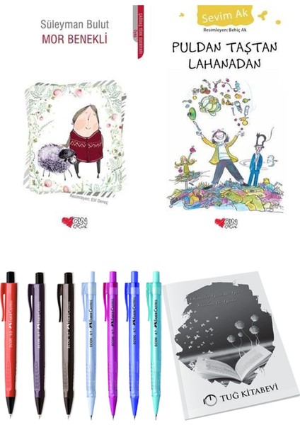 Puldan Taştan Lahanadan ve Mor Benekli 2'li Set + Hediyeli