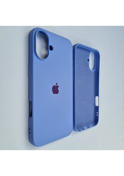 Apple iPhone 16 Plus (6.7 Inc) Uyumlu Lansman Içi Kadife Esnek Silikon Kılıf