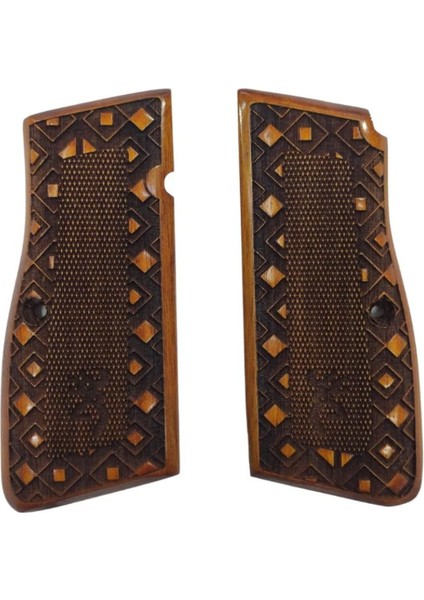 Silah Kabzası - Zig 14, Browning Hp, High Power 14, Dik Kasa, Browning Halkalı (Halka Için Kesim Yaptırmak Için Mesaj Atın), Halkasız ile Uyumlu - Sarı Renk - BRWHPSR015