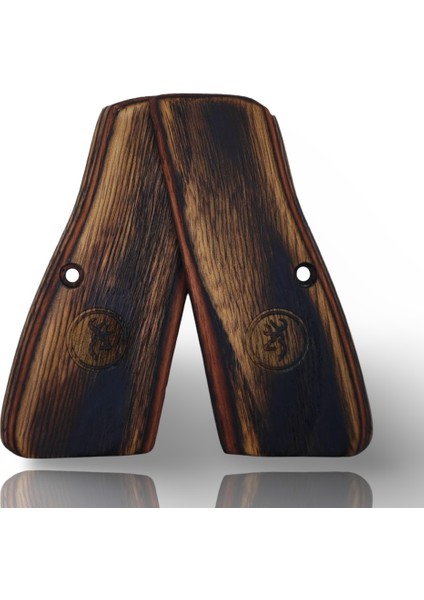 Silah Kabzası - Zig 14, Browning Hp, High Power 14, Dik Kasa, Browning Halkalı (Halka Için Kesim Yaptırmak Için Mesaj Atın), Halkasız ile Uyumlu - Sadece Vernik Uygulanmış - Lamine fiyatları