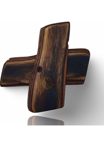 Silah Kabzası - Zig 14, Browning Hp, High Power 14, Dik Kasa, Browning Halkalı (Halka Için Kesim Yaptırmak Için Mesaj Atın), Halkasız ile Uyumlu - Sadece Vernik Uygulanmış - Lamine fırsatları