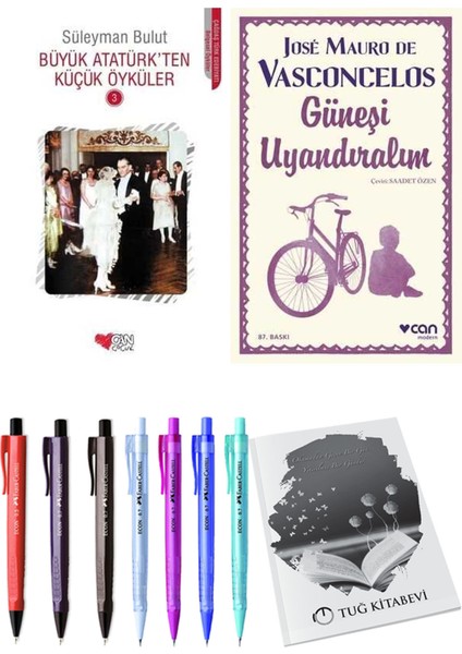 Güneşi Uyandıralım ve Büyük Atatürk'ten Küçük Öyküler 3 2'li Set + Hediyeli