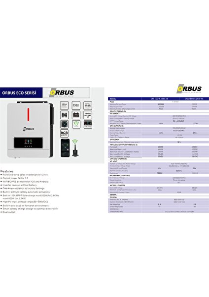 Eco 4.2 Kw 24 V Mppt Akıllı Inverter