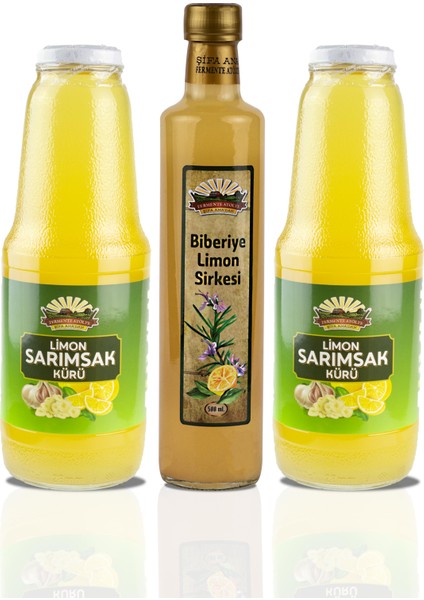 2 Adet Sarımsak & Limon Kürü (2 x 1000ML.)