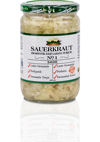 Şifa Ana Sauerkraut (Ekşi Lahana Turşusu) No1 Sade (660CC.)