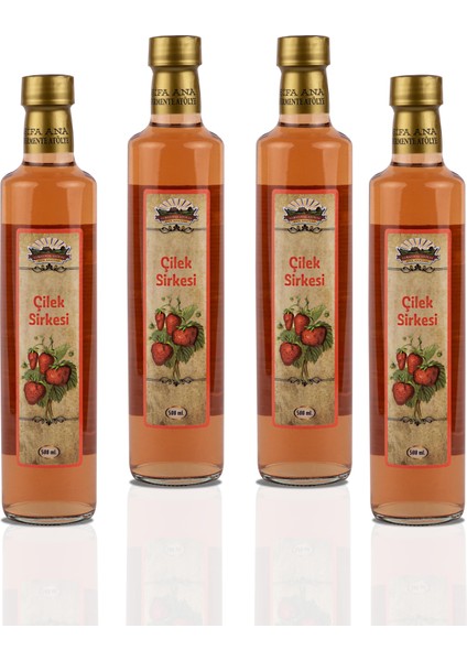 Çilek Sirkesi (4X500 Ml)