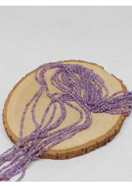 Ametist Taşı Faset Kesim Dizi 2.5mm (54356)