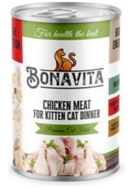 Tavuk Etli Yavru Kedi Konservesi 400 gr 12 Adet