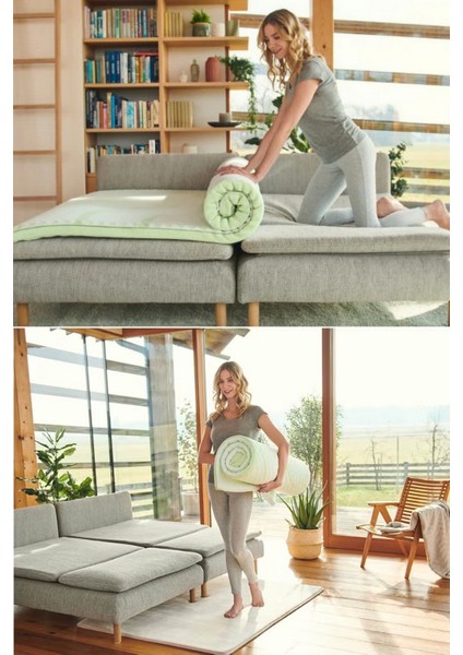 Topper 2.3 - Visco Aloe Vera Yatak Pedi - Yıkanabilir Kılıf - %100 Kaydırmaz Alt Yüzey