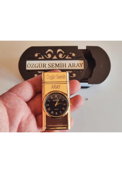 Öğretmenler Günü Için Isimli Çakmak ve Tasarım Kutusunda Hediye