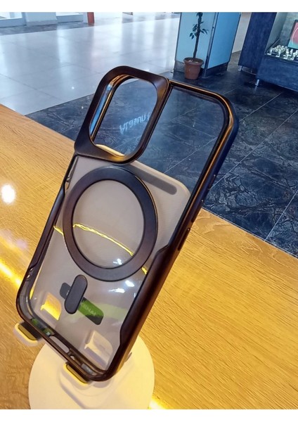 Apple iPhone 16 Uyumlu Magsafe Özellikli Kamera Bölümü Estetik Görünümlü Tuşları Metal Kılıf modelleri