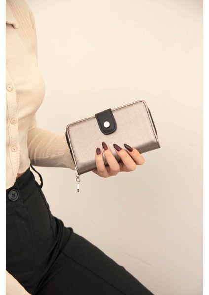 Platin - Siyah SP882 Kadın Cüzdan & Kartlık