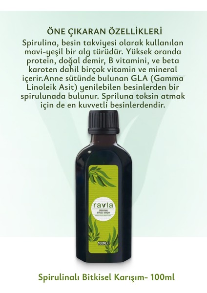 Spirulinalı Bitkisel Karışım- 100ml