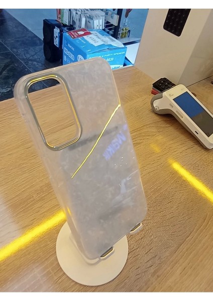 Samsung Galaxy A15 Uyumlu Mermer Desen Darbe Korumalı Premium Kapak