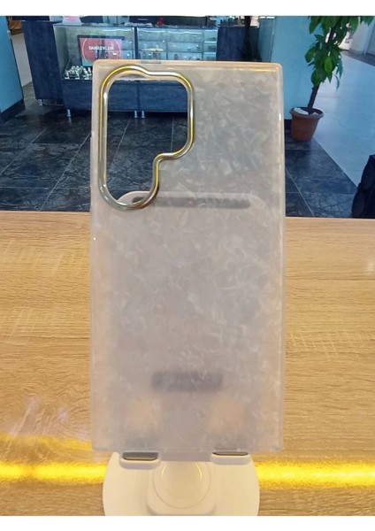 Samsung Galaxy S24 Ultra Uyumlu Mermer Desen Darbe Korumalı Premium Kapak