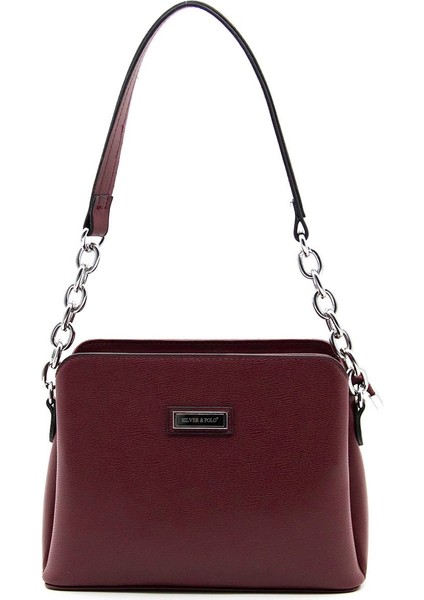 Bordo - Bordo SP937 Kadın Omuz Çantası