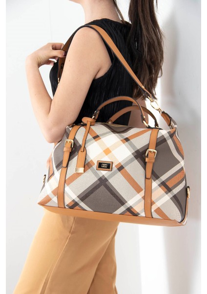 Haki - Camel SP1064 Kadın Seyahat Çantası