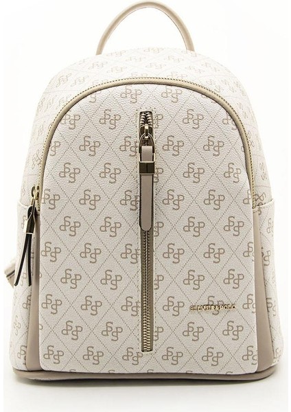 Bej - Kum SP901 Kadın Sırt Çantası