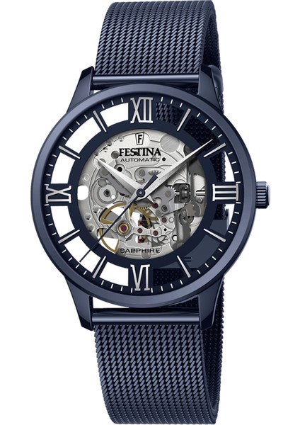 Festına F20574/1 Automatıc Skeleton Sapphıre Erkek Kol Saati