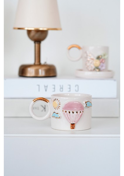 Uçan Balon Model Mug Fincan