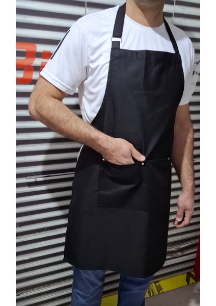 Siyah Şef Önlüğü