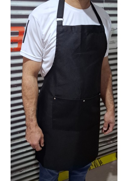 Siyah Şef Önlüğü