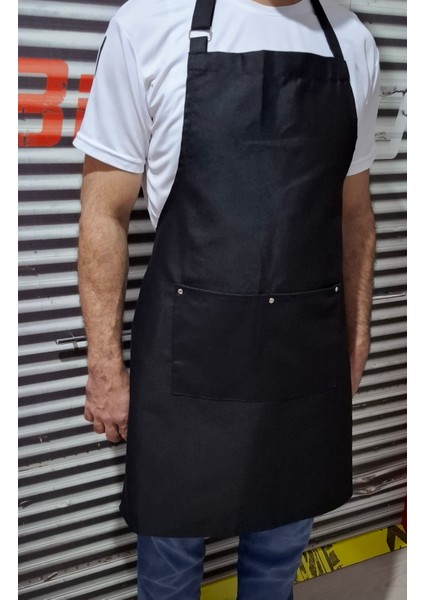 Siyah Şef Önlüğü