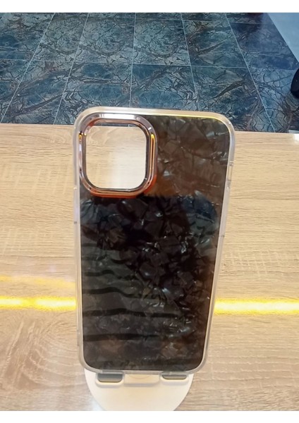 Apple iPhone 15 Plus Uyumlu Mermer Desen Darbe Korumalı Premium Kapak