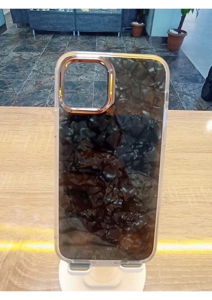 Apple iPhone 15 Plus Uyumlu Mermer Desen Darbe Korumalı Premium Kapak