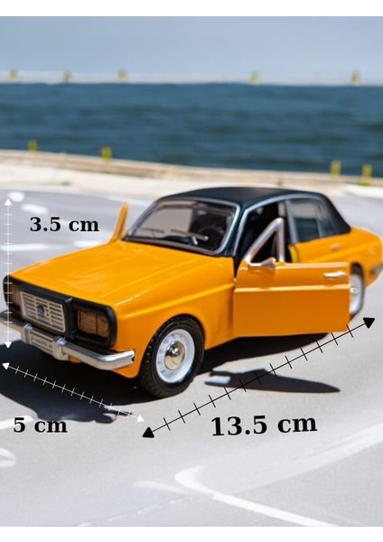 Metal Çek Bırak Anadol Araba Sarı Sesli ve Işıklı ( 1/36 Ölçek ) fiyatları