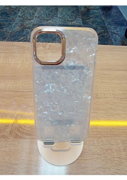 Apple iPhone 15 Plus Uyumlu Mermer Desen Darbe Korumalı Premium Kapak