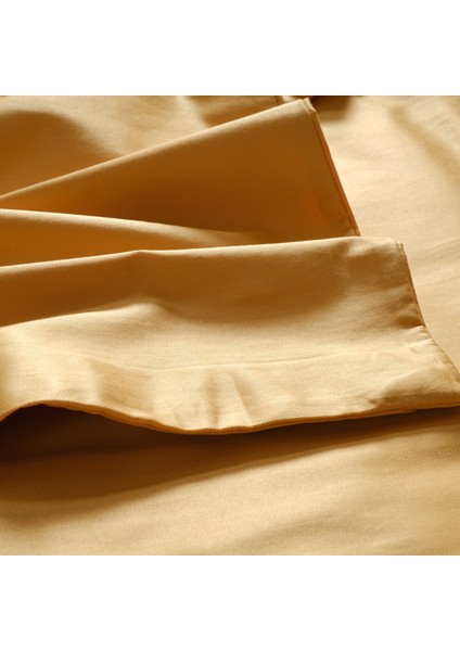 Solıd 300 Tc Tek Kişilik Pamuk Saten Nevresim Seti 160 x 220 cm Sarı