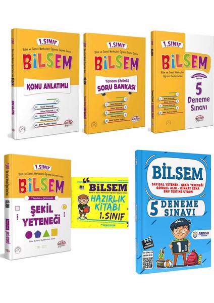 1. Sınıf Bilsem Set - Hazırlık Kitabı - Deneme
