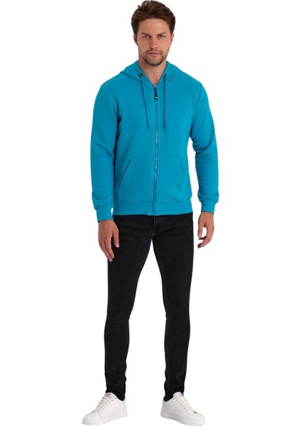Erkek Fermuarlı Kapşonlu Kanguru Cepli Sweat fiyatları