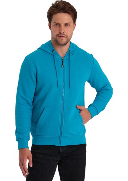 Erkek Fermuarlı Kapşonlu Kanguru Cepli Sweat modelleri