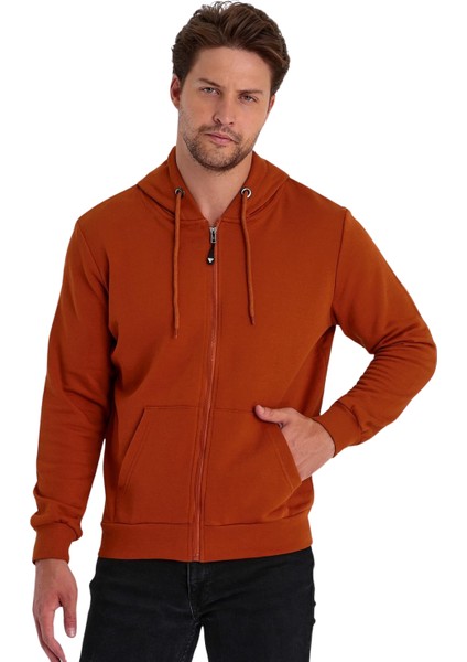 Erkek Fermuarlı Kapşonlu Kanguru Cepli Sweat modelleri