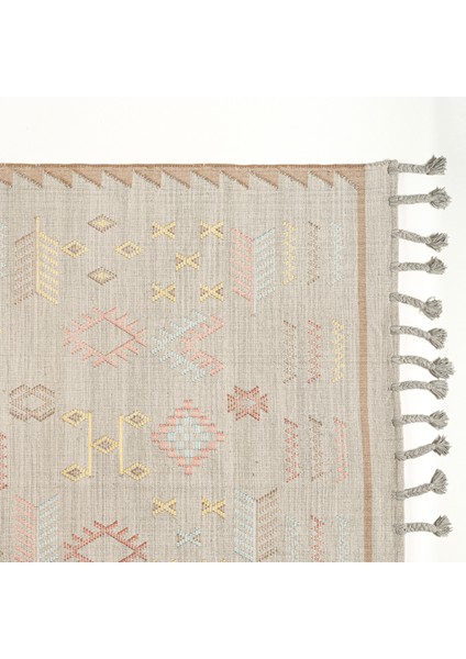 Jaıpur Pamuk Kilim 80X150 cm Gri