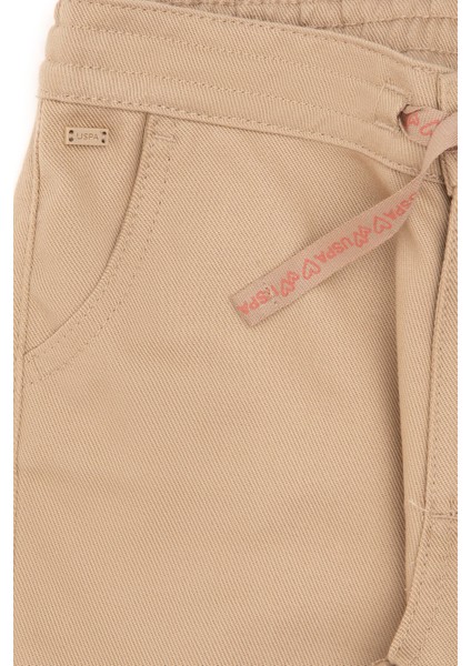 U.S. Polo Assn. Kız Çocuk Kum Pantolon (Kanvas-Chino) 50292299-VR085