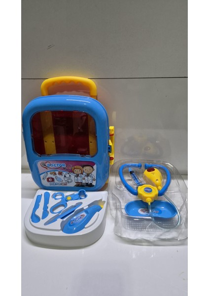 Çocuk Oyuncak Doktor Seti Meslek Seti Çantalı 12 Parça Doktor Set modelleri