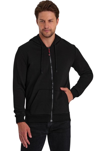 Erkek Fermuarlı Kapşonlu Kanguru Cepli Sweat fiyatları